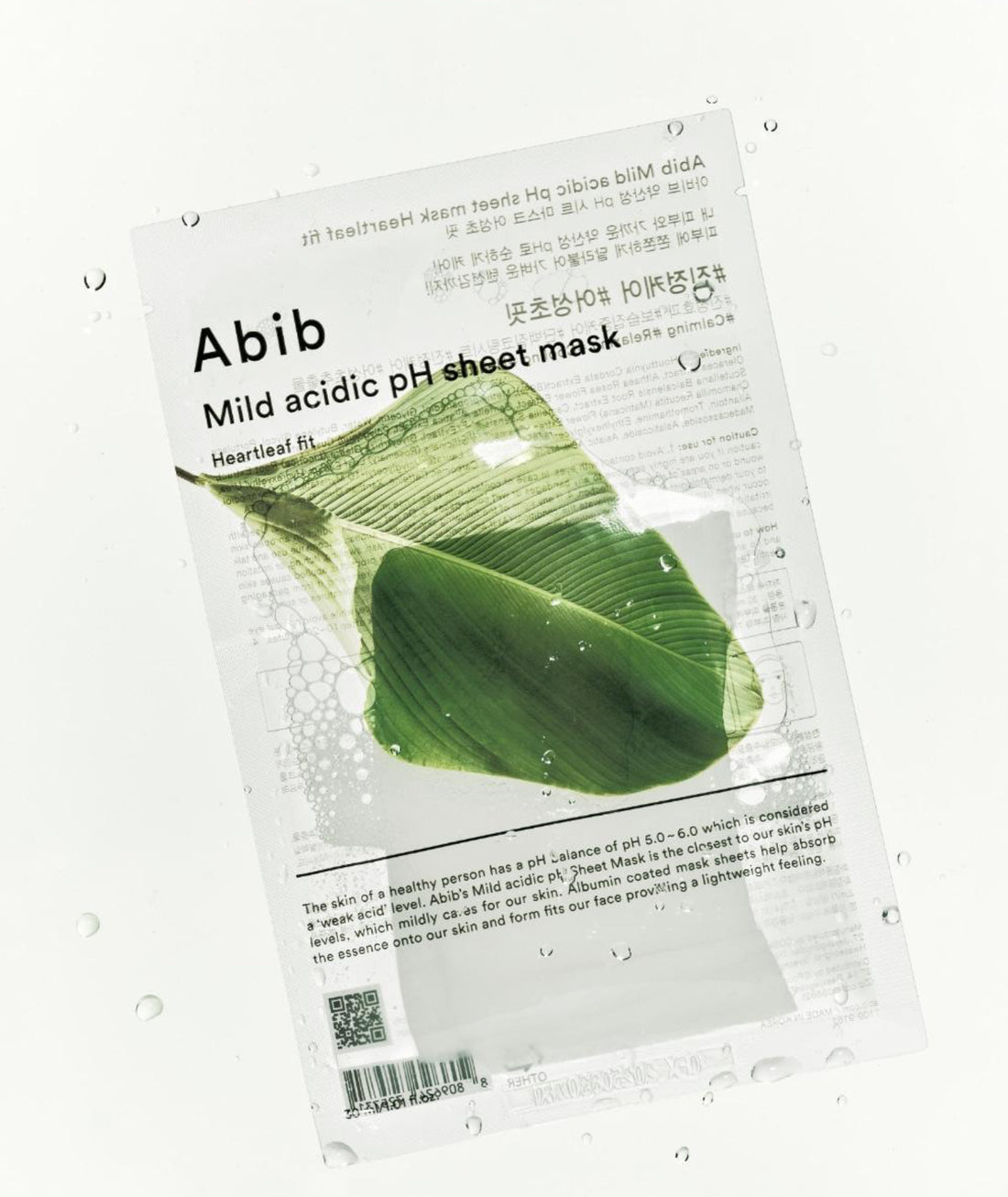 Abib - Mild acidic pH sheet mask Heartleaf fit x 1