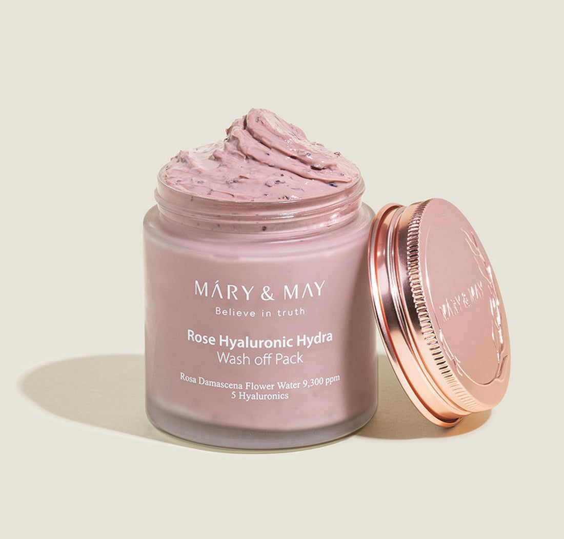 Mary&amp;May - Rose Hyaluronic Hydra Wash Off Pack 125g