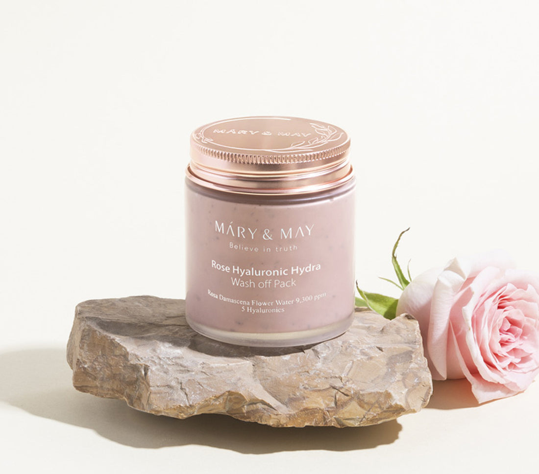 Mary&amp;May - Rose Hyaluronic Hydra Wash Off Pack 125g