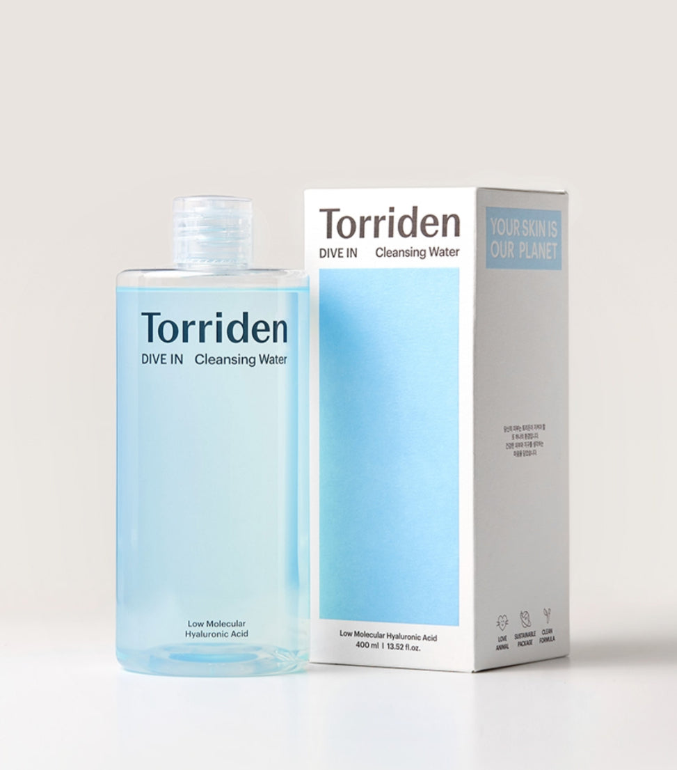 Torriden Dive In Low Molecular Hyaluronic Acid Cleansing Water 400ml