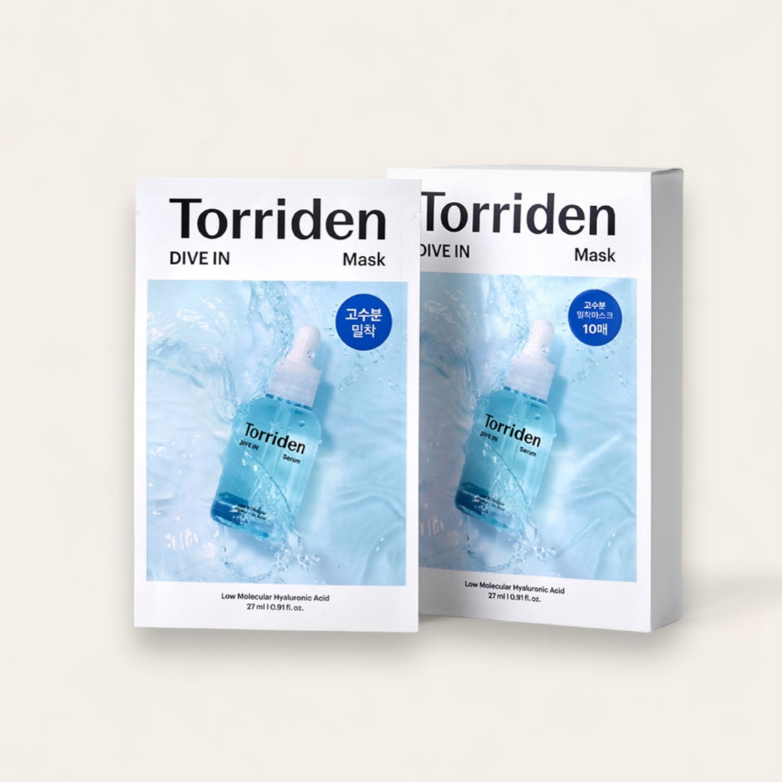 Torriden - DIVE IN Low molecular Hyaluronic acid Mask x 10